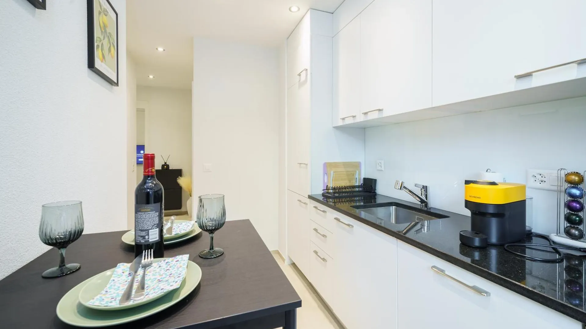 Design-Apartment - Central - Kitchen - Self Check-In Basel 0*,